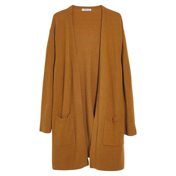 Madewell Sweaters - Madewell Kent Cardigan Longline Sweater Tobacco